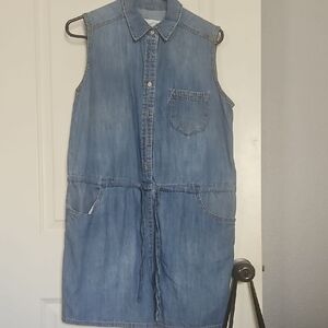 Sleeveless Denim Short set